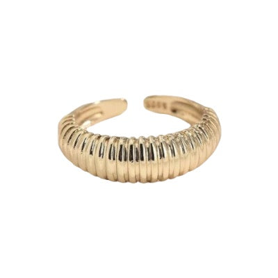 Επιχρυσωμένο ατσάλινο δαχτυλίδι - Monica Ring