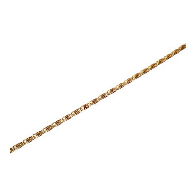 Ατσάλινο επιχρυσωμένο βραχιόλι - Spiral Chain Bracelet